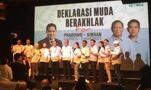 Relawan muda setia Erick Thohir mendukung Prabowo-Gibran